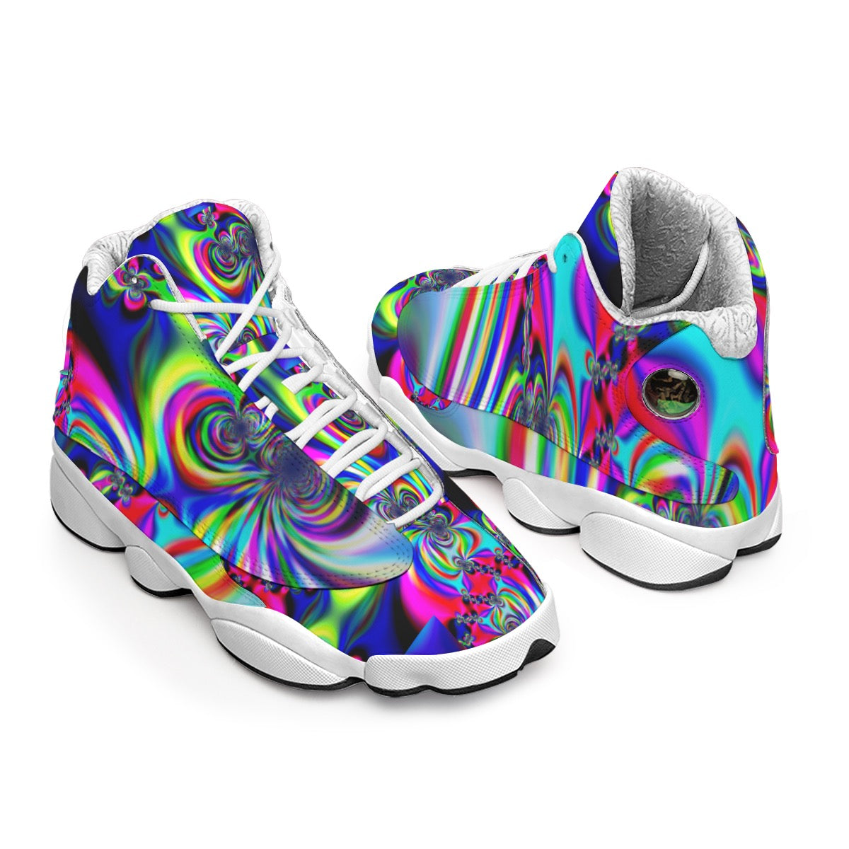 "Psychedelic Swirl" Men's Basketball Shoes