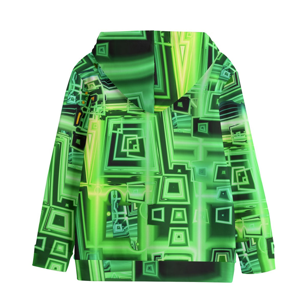 “Emerald Matrix” Kid’s Pullover HoodieKid's Pullover Hoodie