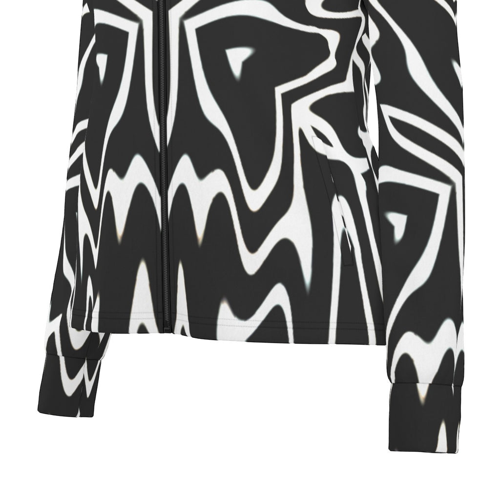 "Phantom Frequency" Women's Long Sleeve Thumbhole Jacket