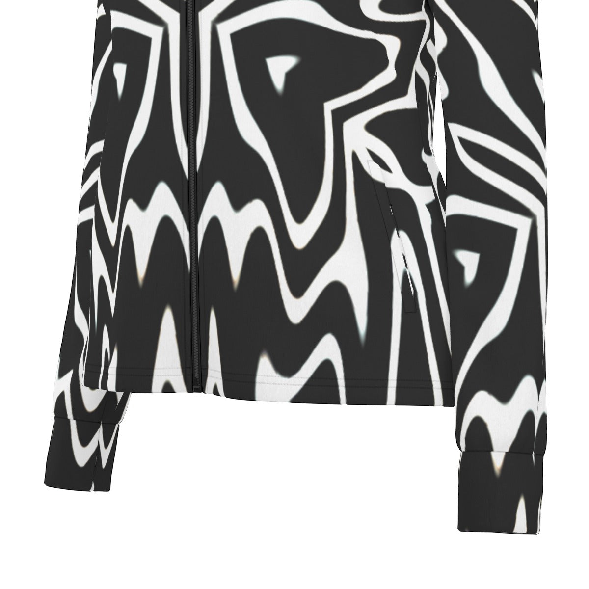 "Phantom Frequency" Women's Long Sleeve Thumbhole Jacket