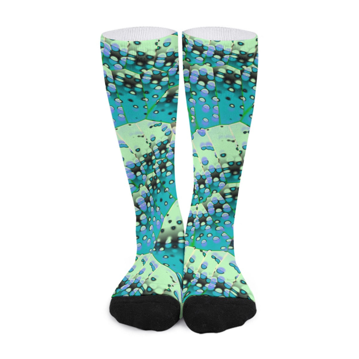"Ocean Mosaic" Unisex Long Socks