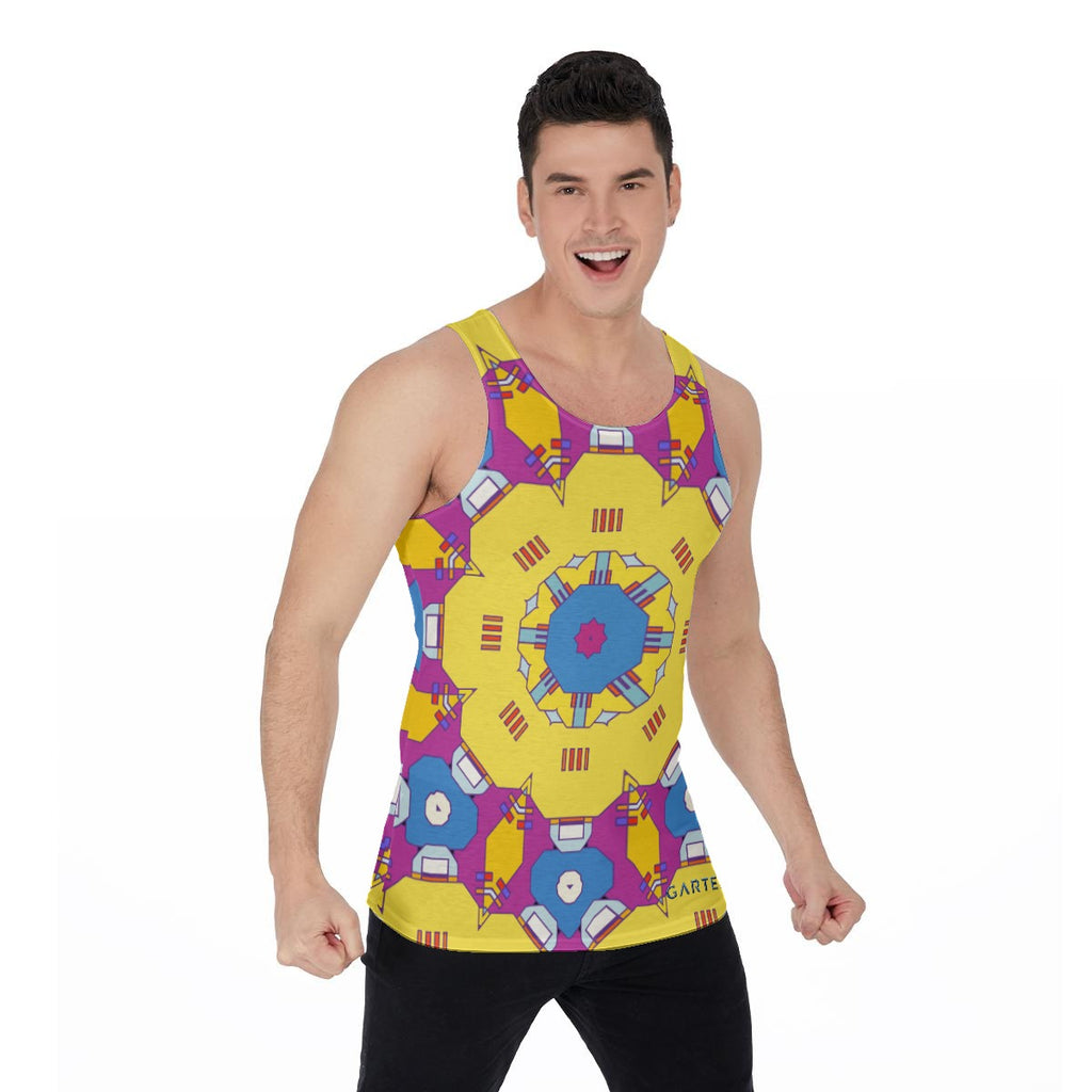 "Quirky Yellow" Men's Tank Top
