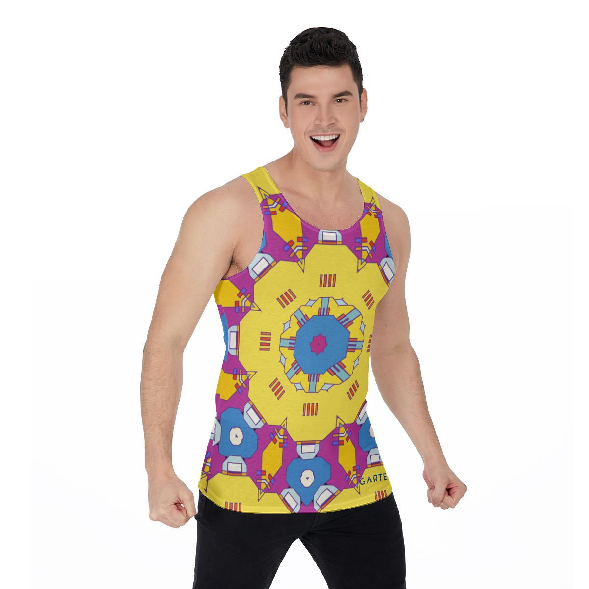 "Quirky Yellow" Men's Tank Top