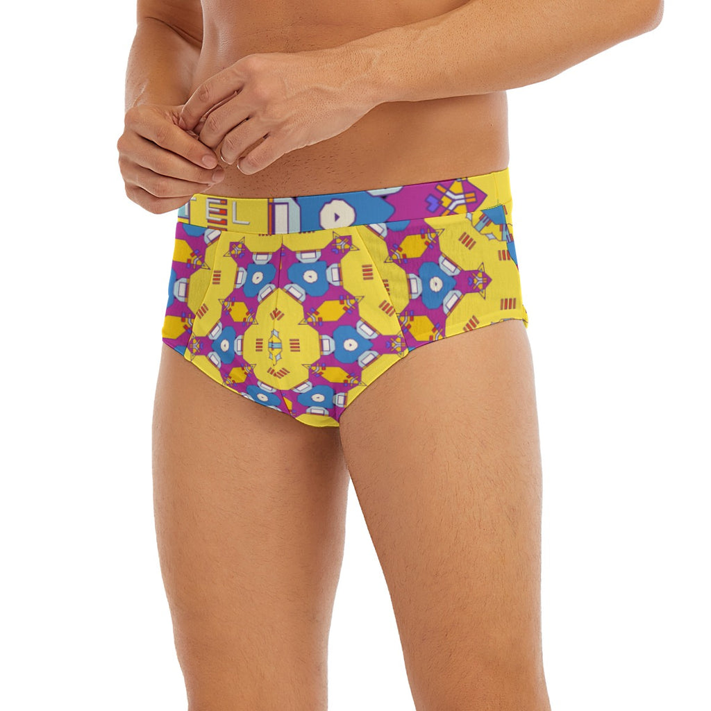 "Quirky Yellow" Men's  Low-rise Underwear