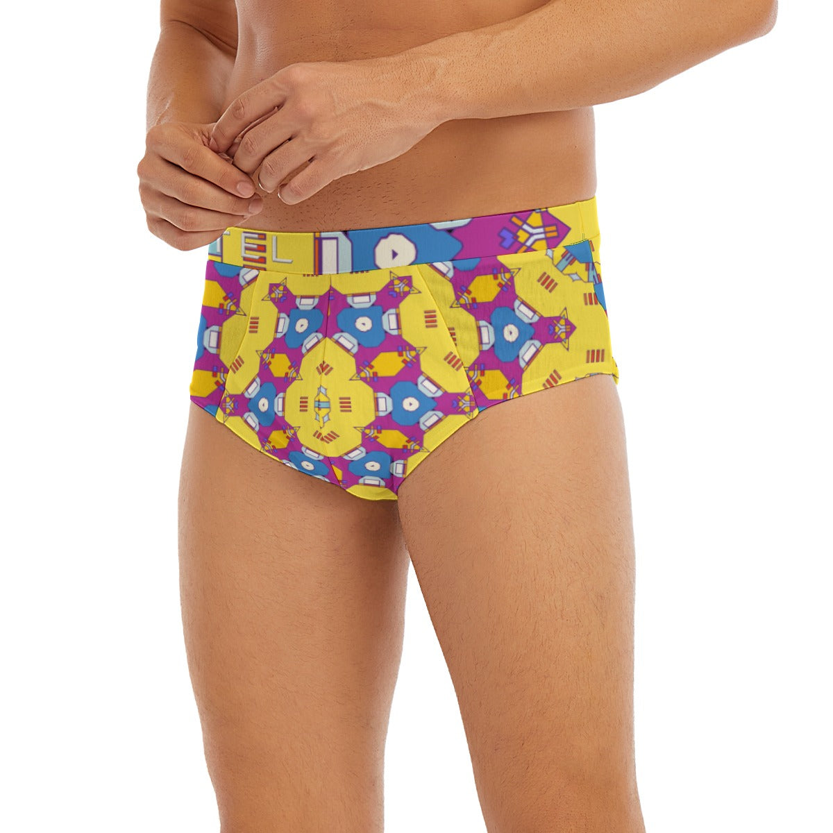 "Quirky Yellow" Men's  Low-rise Underwear