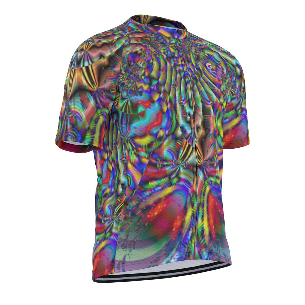 "The Chromatic Vortex" Raglan Men's Cycling Jersey