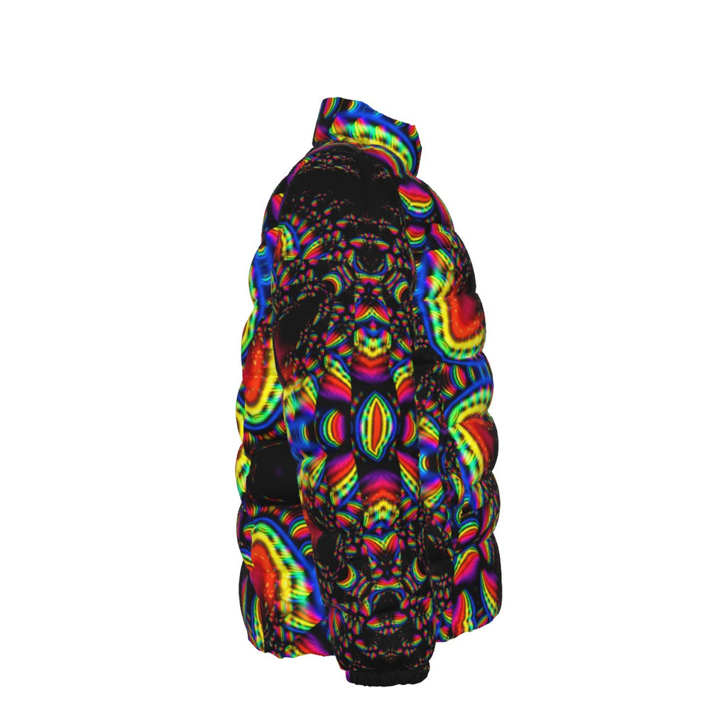 "Kalidescope"  Unisex Stand Collar Down Jacket