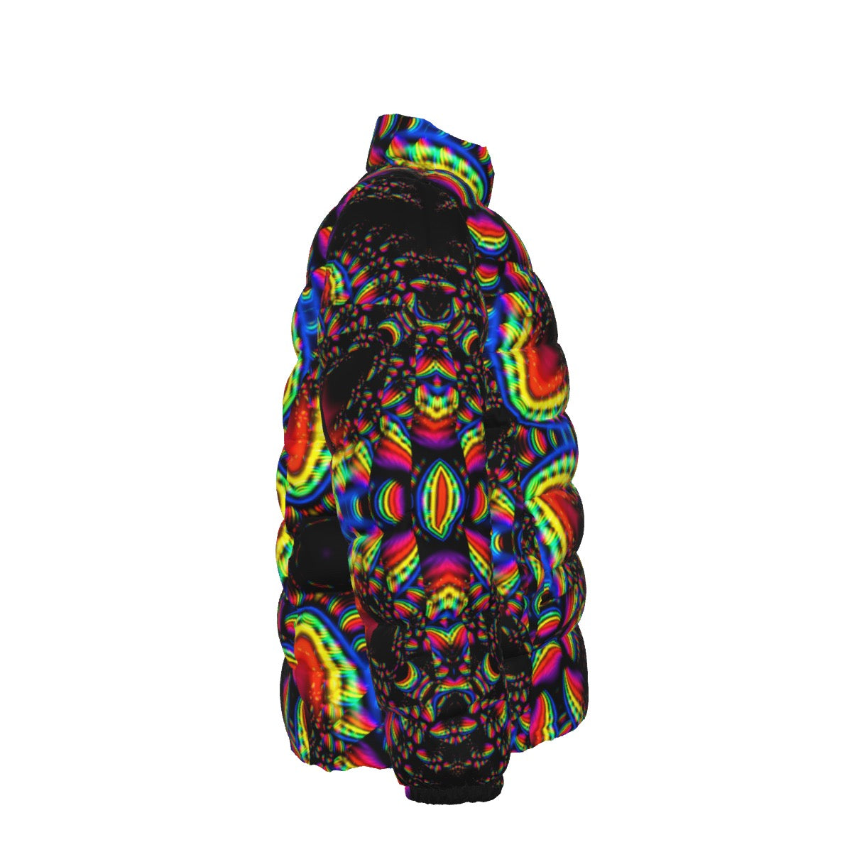 "Kalidescope"  Unisex Stand Collar Down Jacket