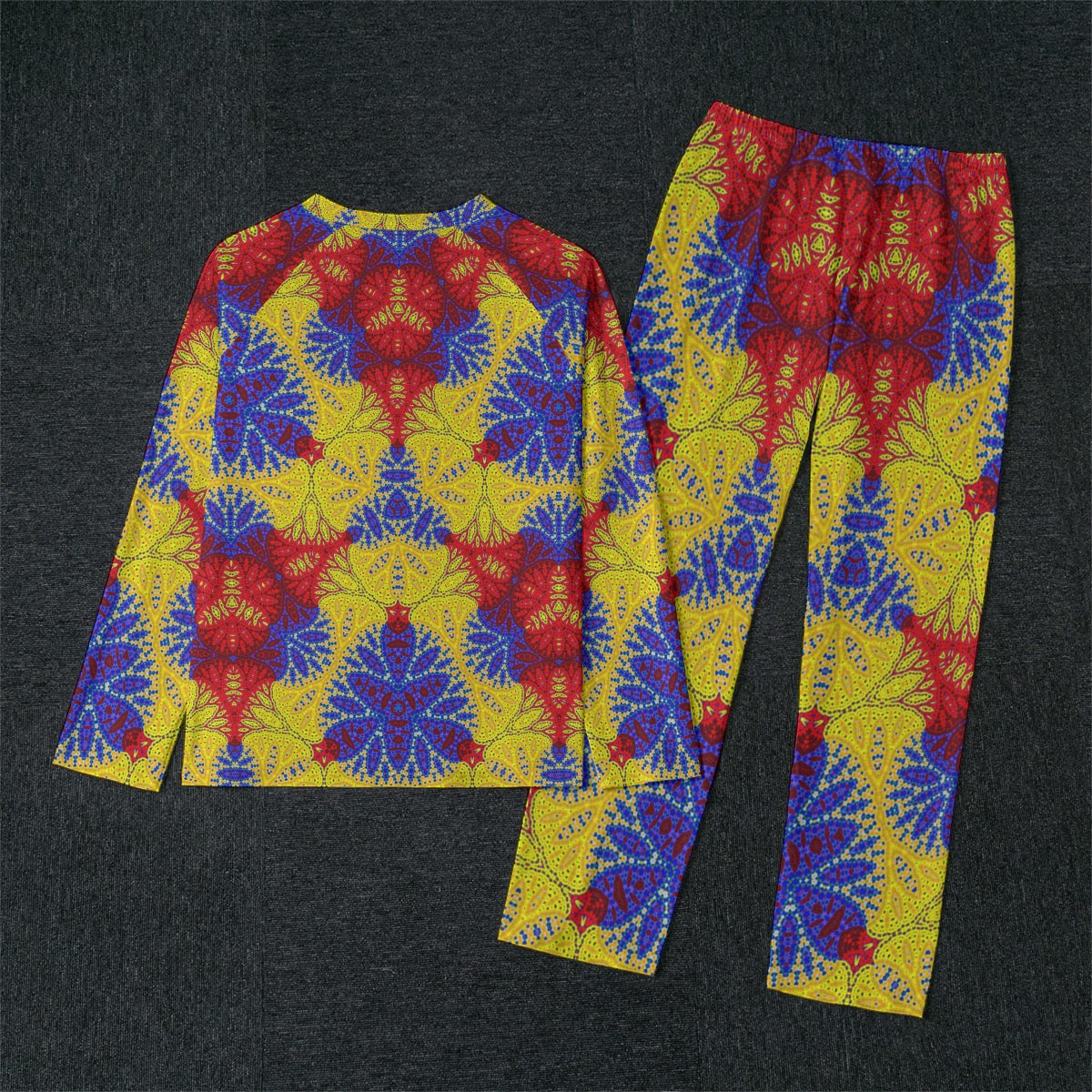 "Maharajah" Men's Raglan Sleeve Pajamas with Wide Ankles