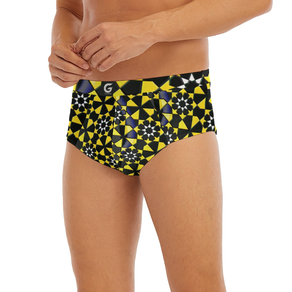"Solar Lattice" Men's Low-rise Underwear
