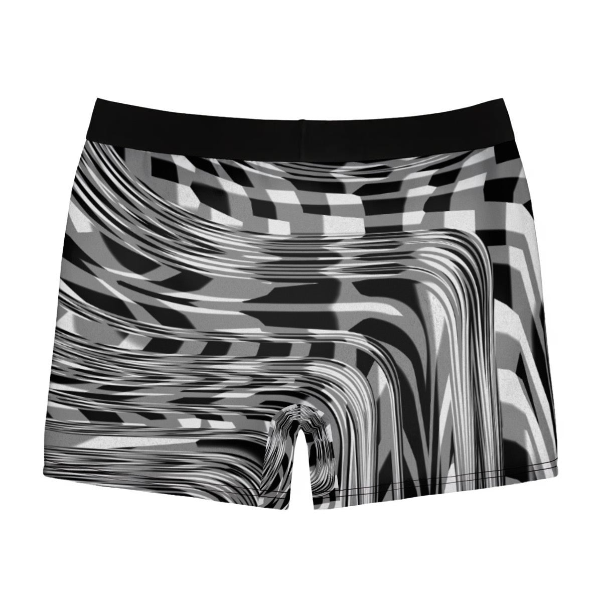 "Black Plaid" Men's Stretch Boxer Briefs