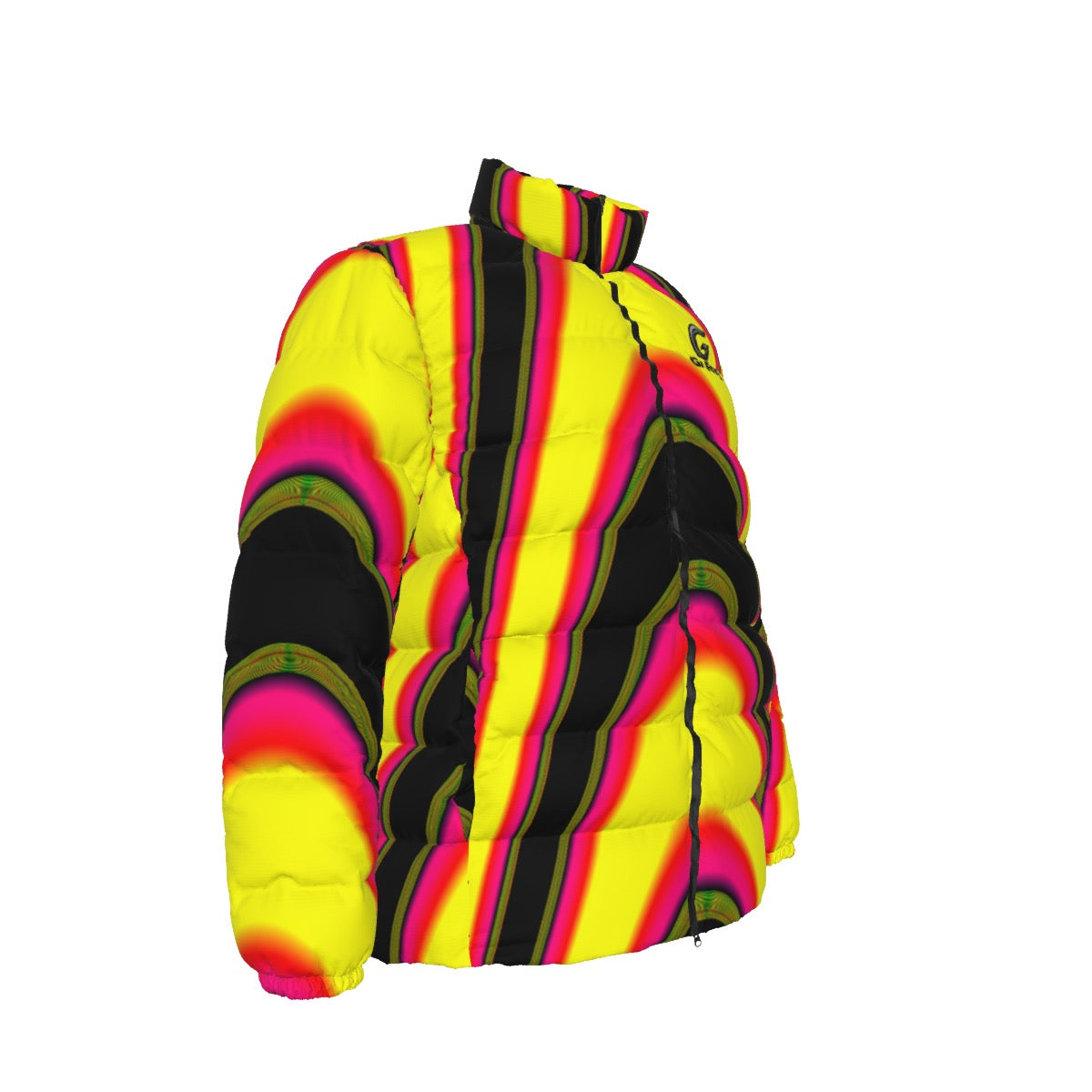 "Shark Byte" Unisex Stand Collar Down Jacket