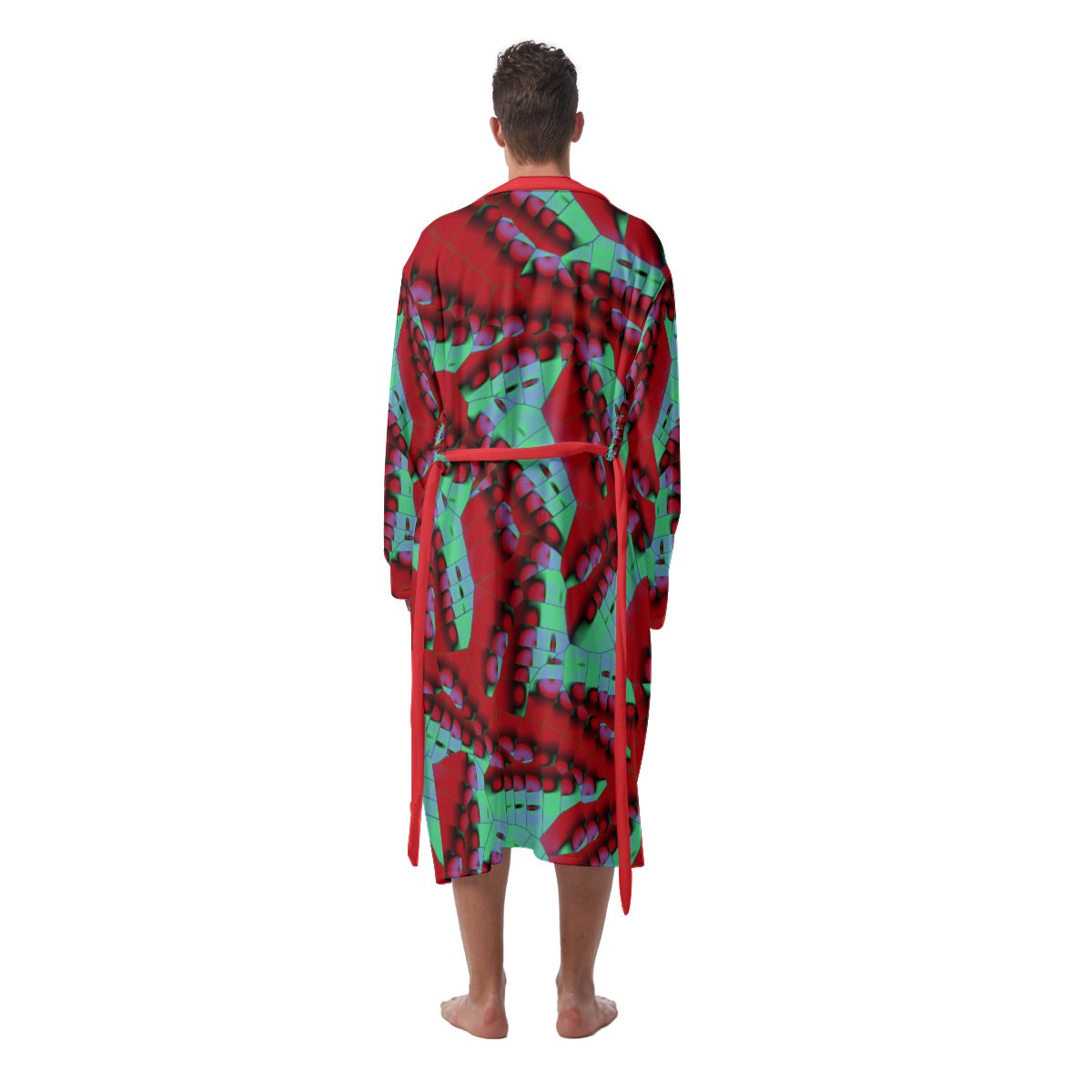 "Fractal Gardens" Men's Heavy Fleece Robe