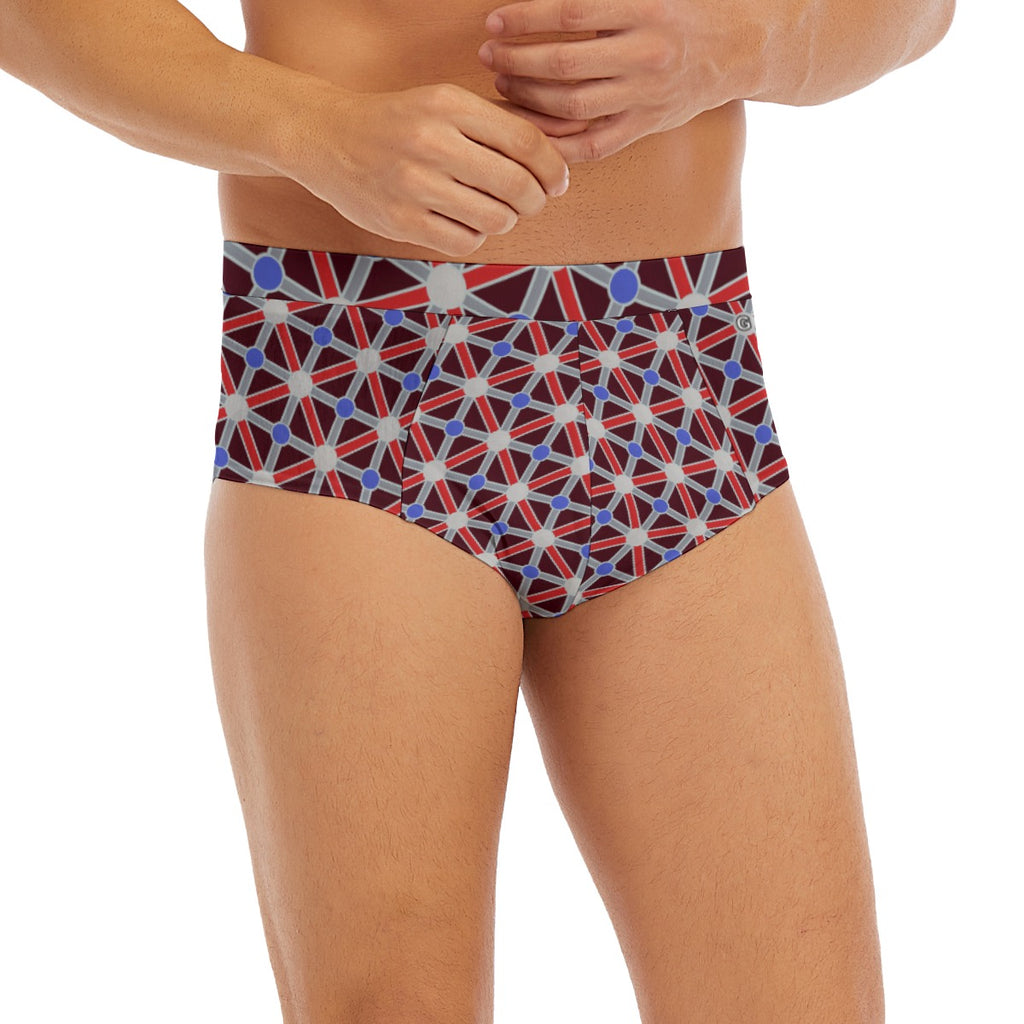 "Tik-Tak Red" Men's Low-rise Underwear