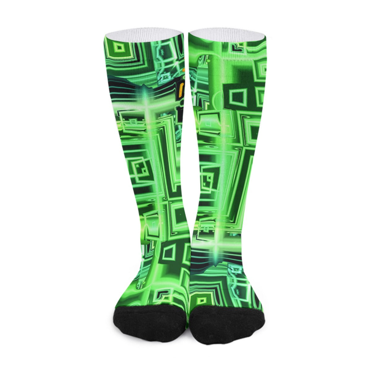 "Emerald Matrix" Unisex Long Socks Unisex Long Socks