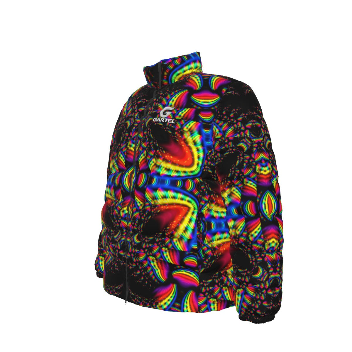 "Kalidescope"  Unisex Stand Collar Down Jacket