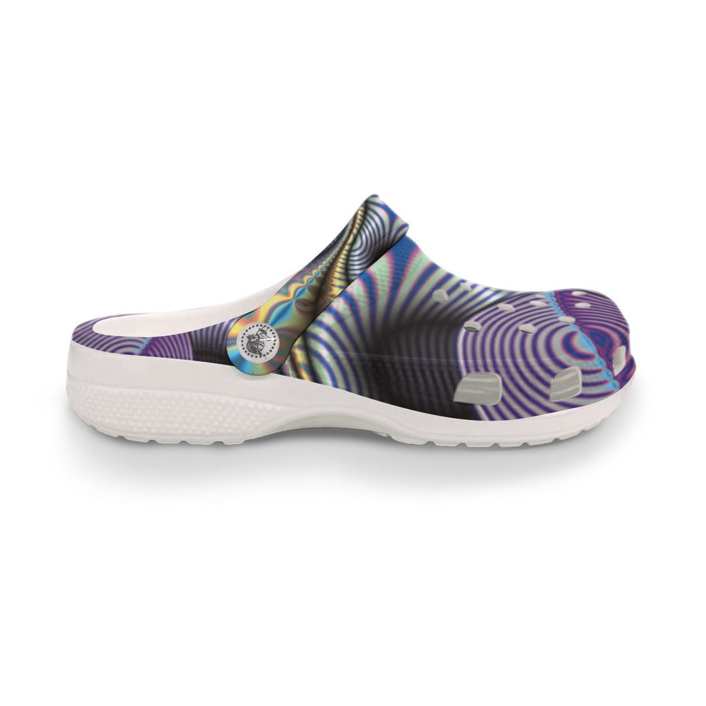 "Purple Dragon" Women's Clogs