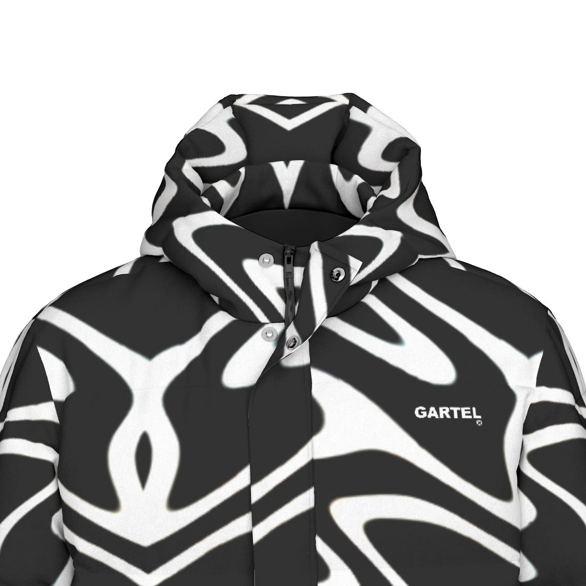 “Phantom Frequency” Unisex Long Down Jacket