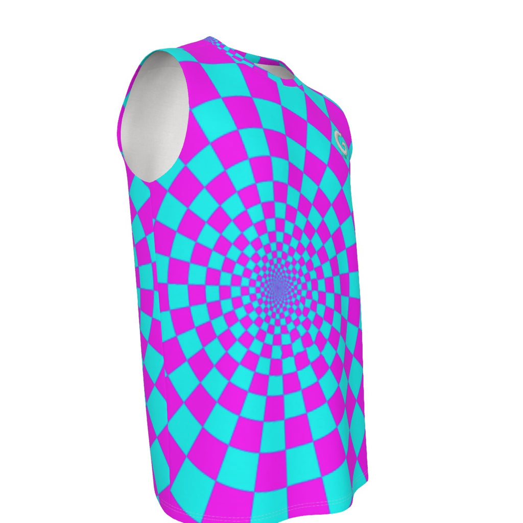 "Hypnotic Horizon" Men's O-neck Tank Top