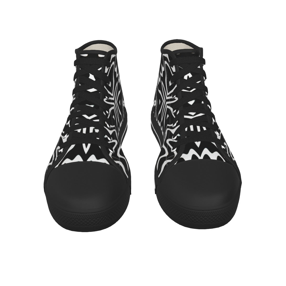 "Shadow Script" Men's Canvas Sneakers