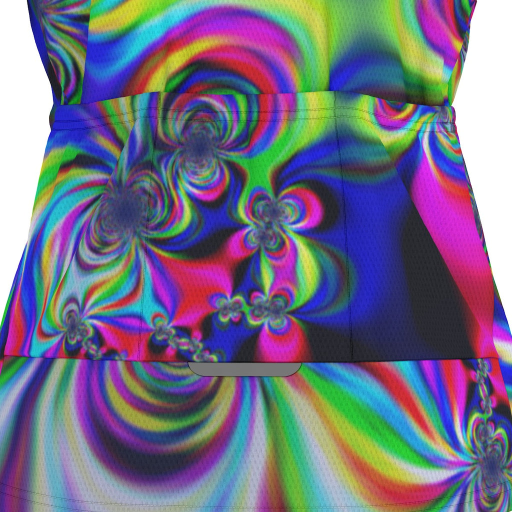 "Psychedelic Swirl"  Raglan Men's Cycling Jersey