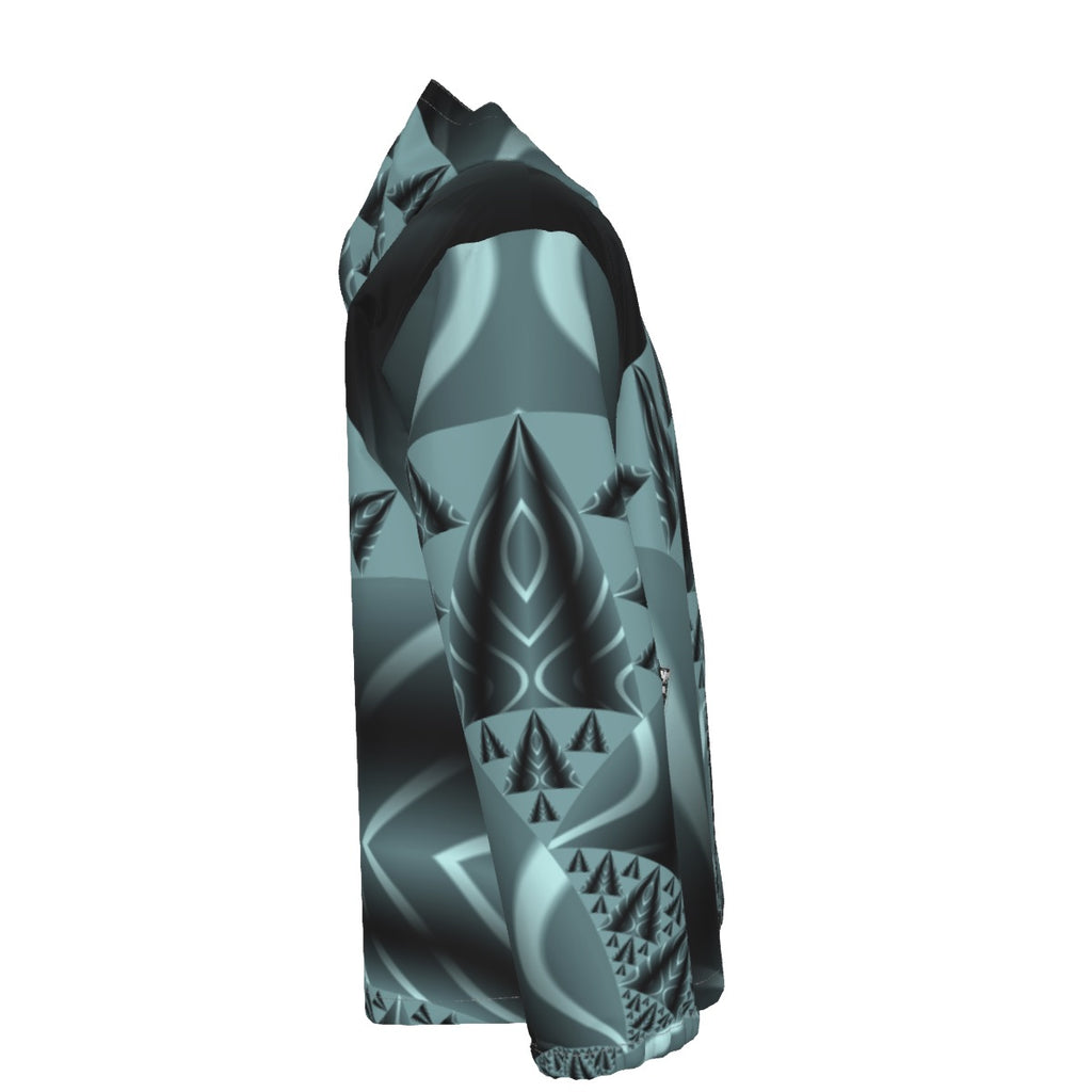 "Crystal Genesis" Men's Hooded Zipper Windproof Jacket
