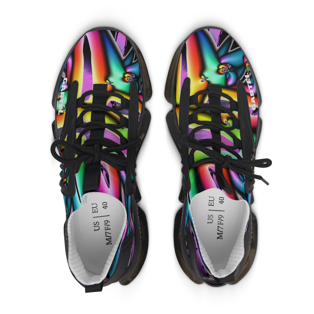 "Electric Avenue"  Women's Mesh Sneakers | Colorful Athletic Trainers