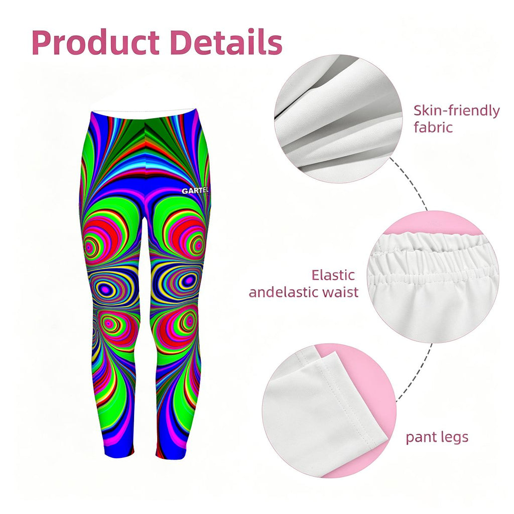 "Flower Burst" Girls' Yoga Leggings