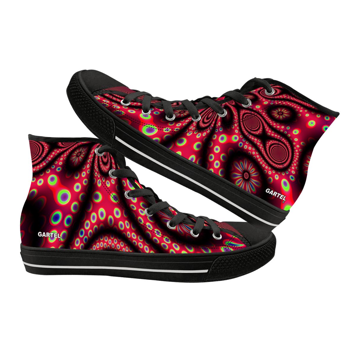 Zapatillas de lona altas "Electric Octopus" para hombre