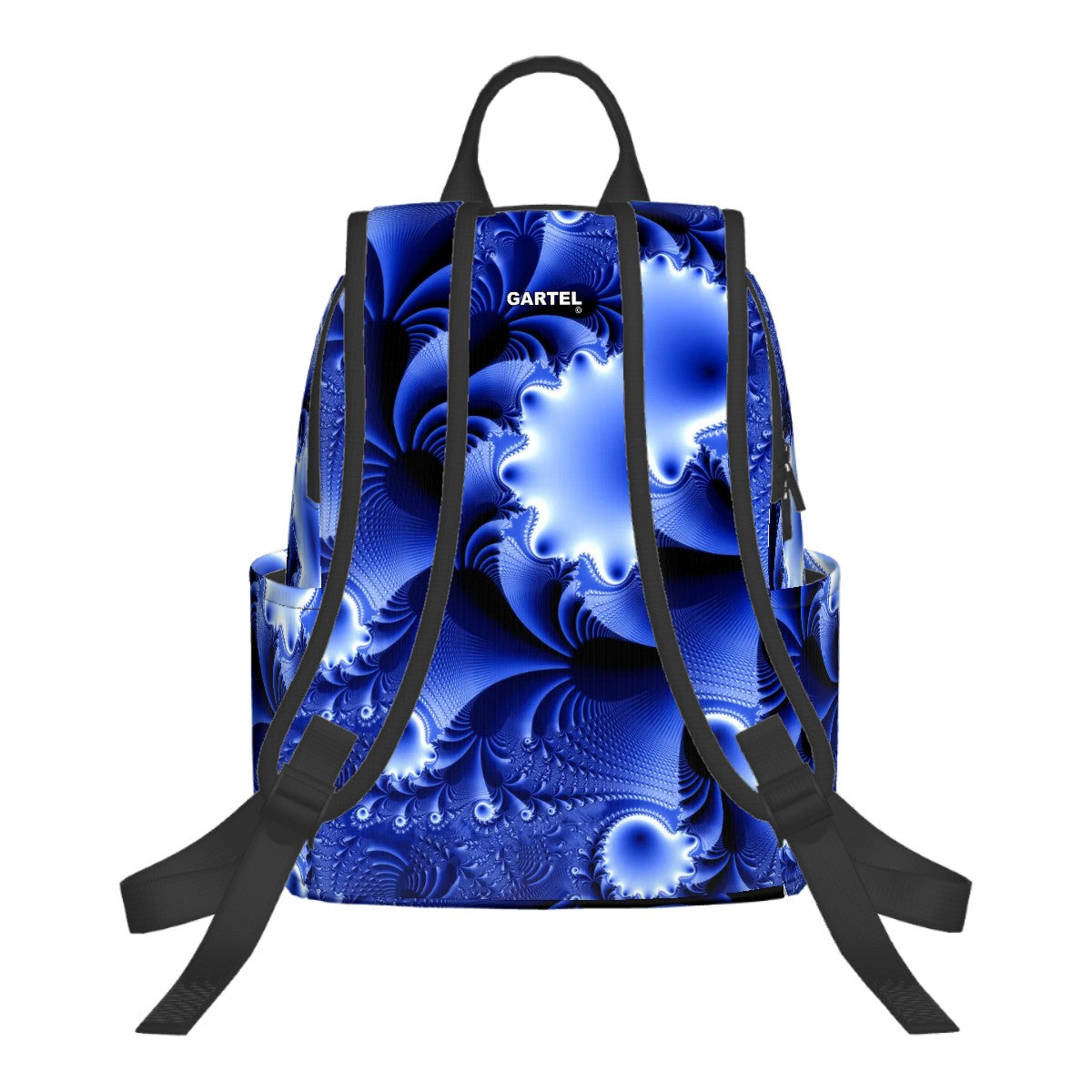 "Blue Ocean" Twill Zipper Front Pocket Backpack