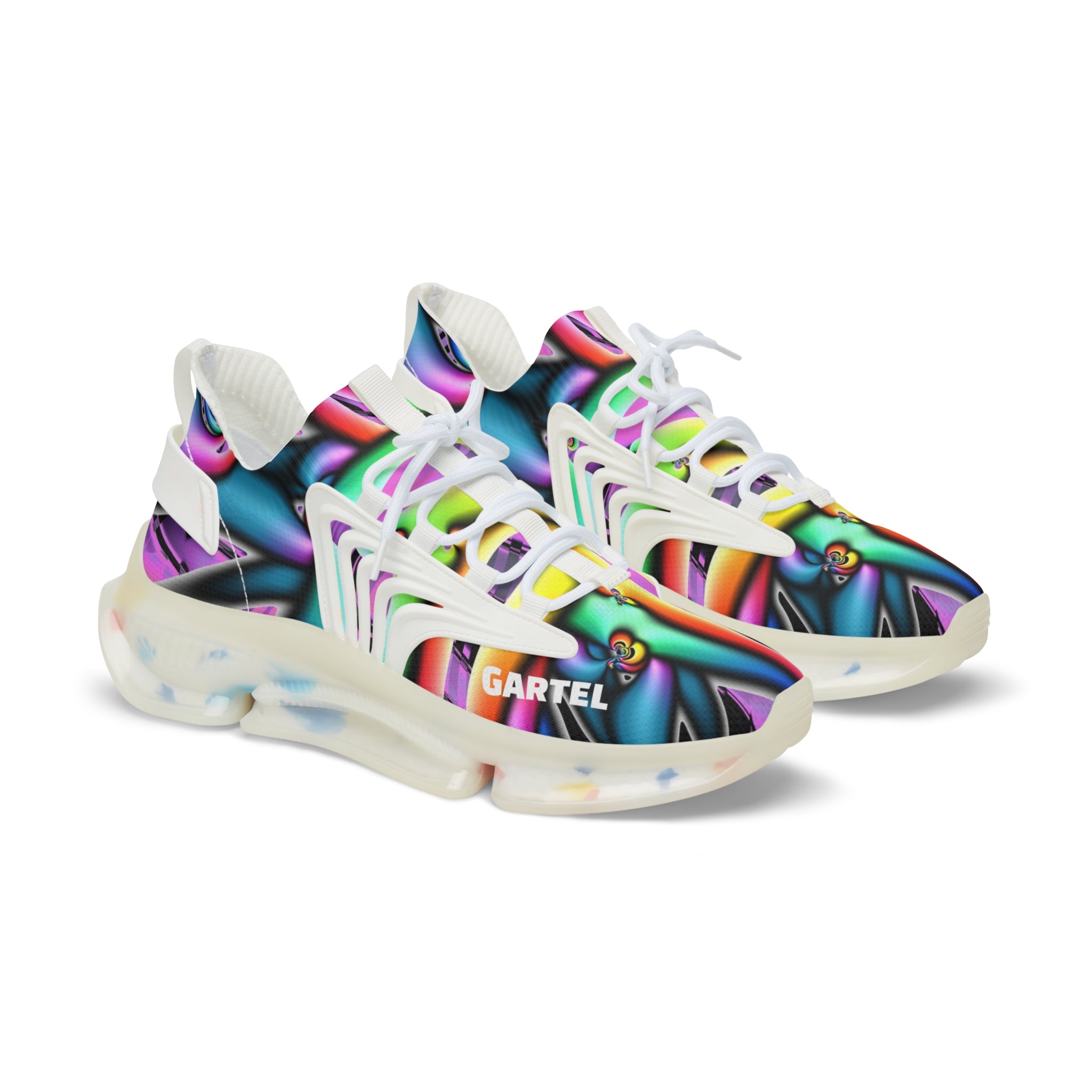 "Electric Avenue"  Men's Mesh Sneakers — Rainbow Athletic Shoes