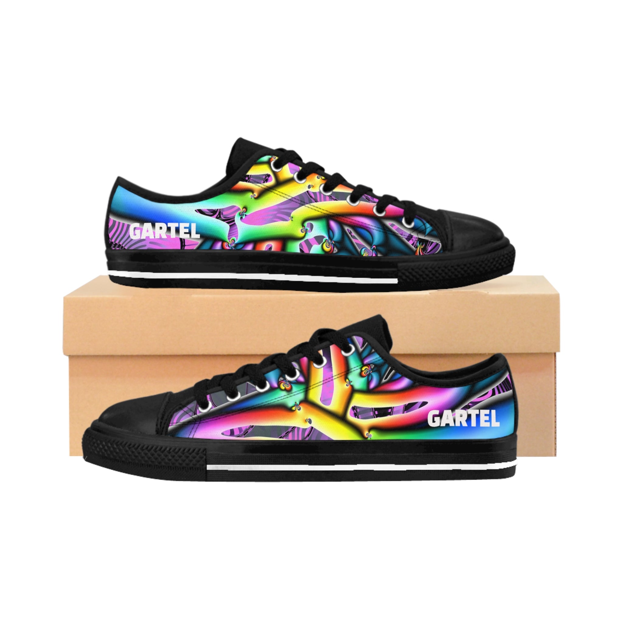 "Electric Avenue" Men’s Sneakers — Vibrant Streetwear Low-Tops