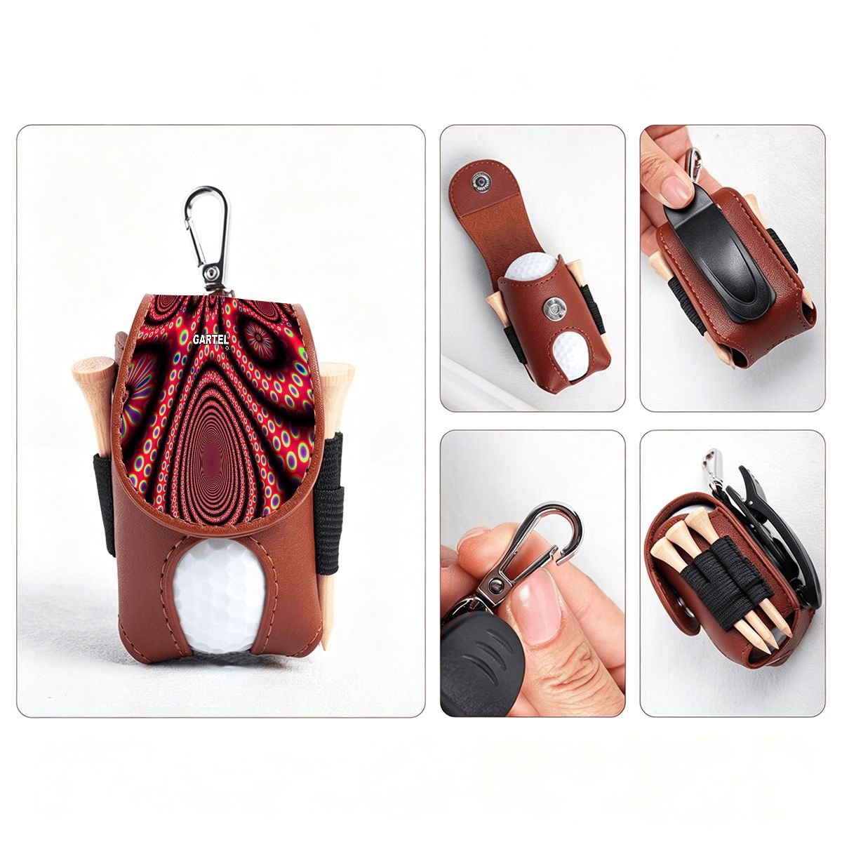 “Electric Octopus” Golf Ball Pouch