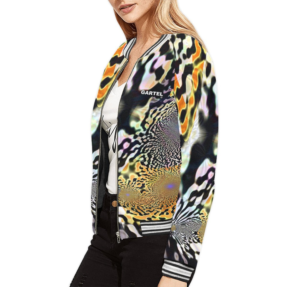 "Animalia" Womens Bomber Jacket