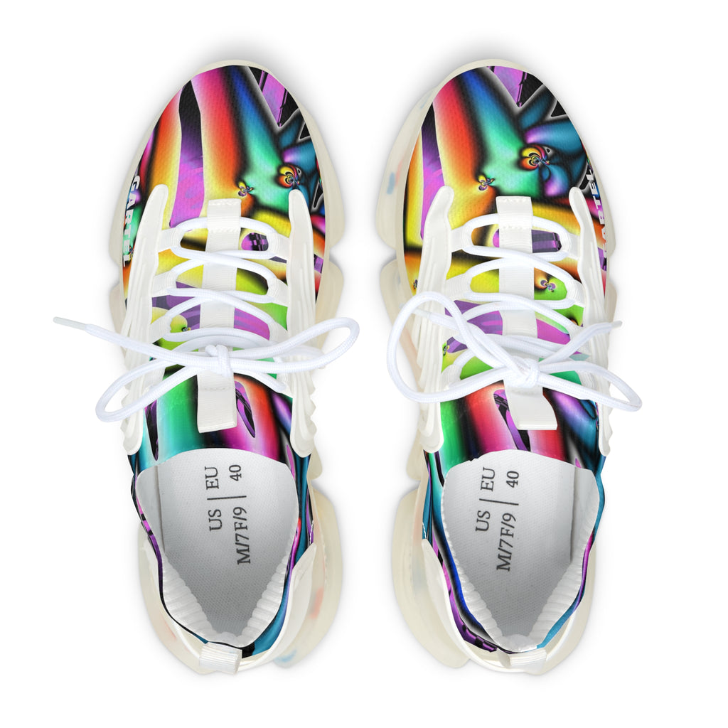 "Electric Avenue"  Women's Mesh Sneakers | Colorful Athletic Trainers