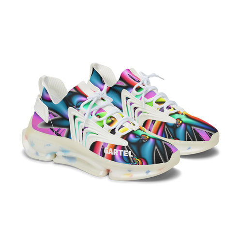 "Electric Avenue"  Women's Mesh Sneakers | Colorful Athletic Trainers