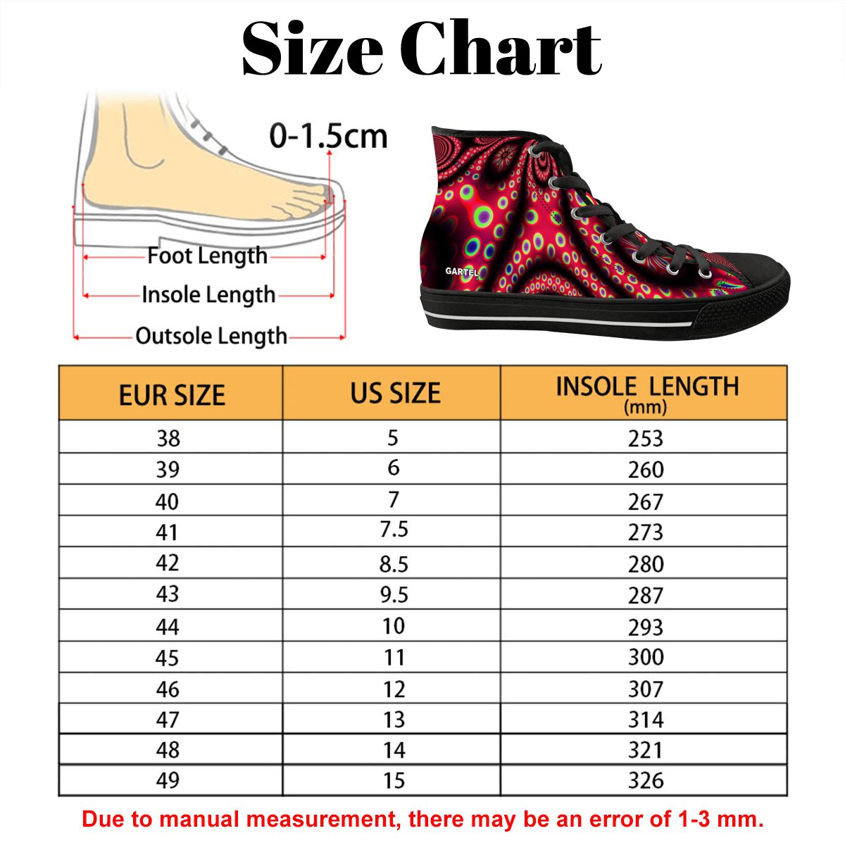 "Electric Octopus" Men's High Top Canvas Shoes