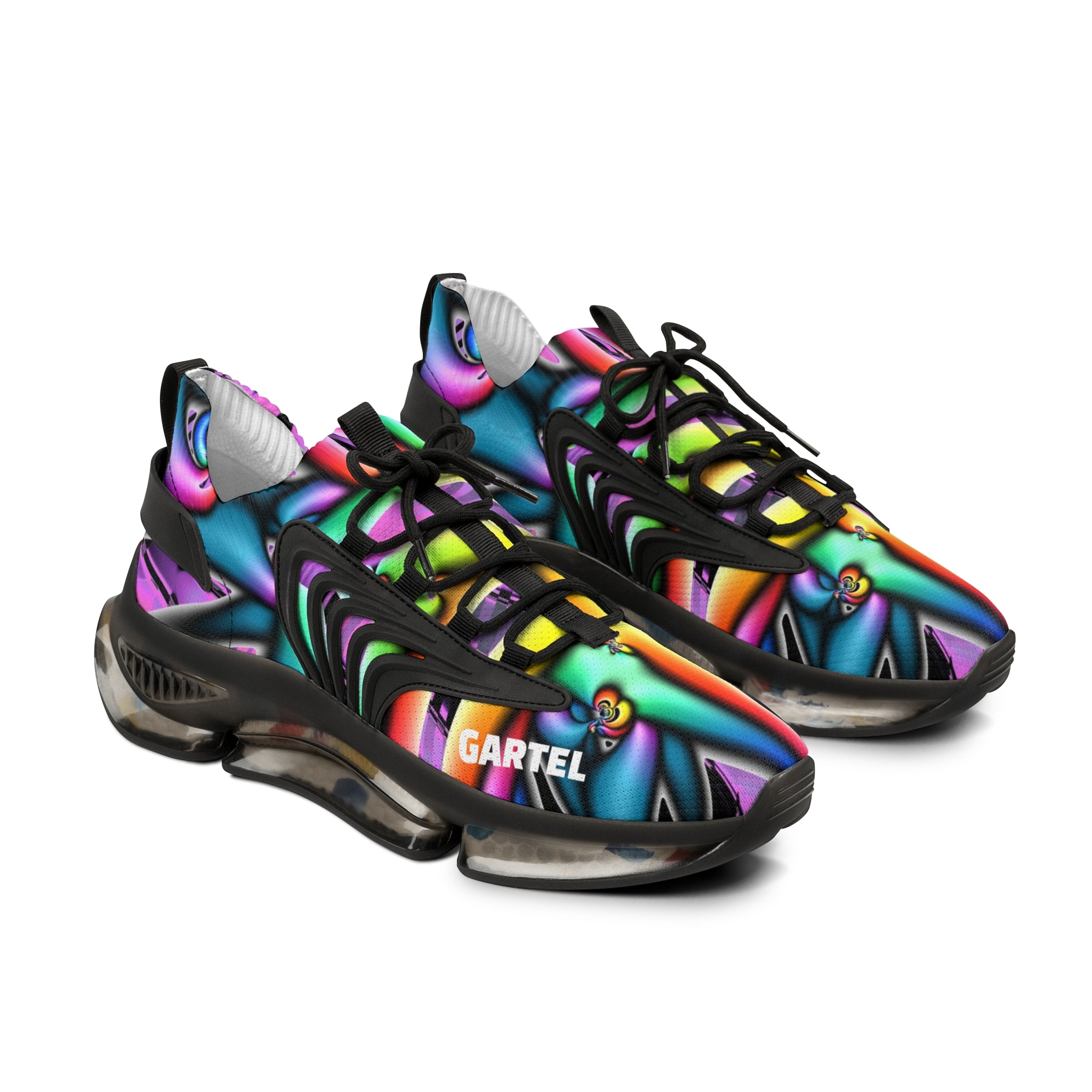 "Electric Avenue"  Men's Mesh Sneakers — Rainbow Athletic Shoes