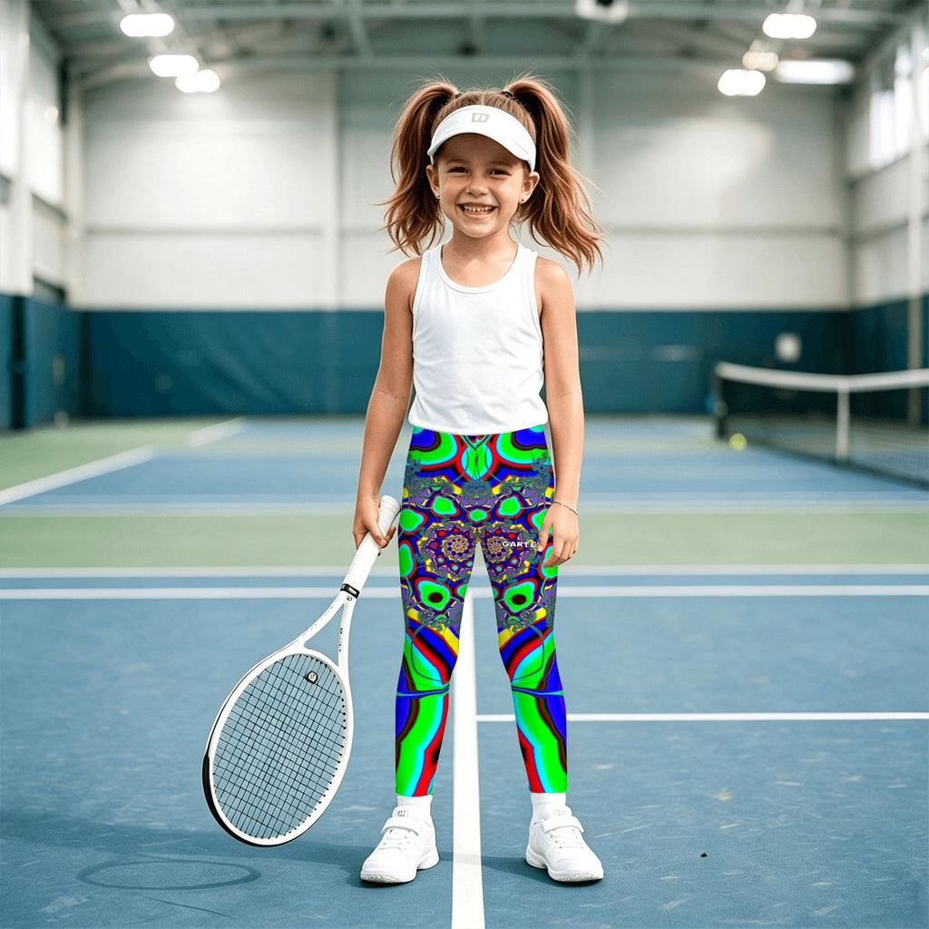 "Flower Burst" Girls' Yoga Leggings
