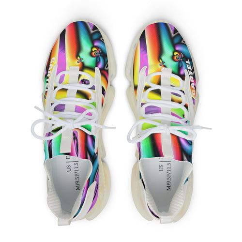 "Electric Avenue"  Men's Mesh Sneakers — Rainbow Athletic Shoes