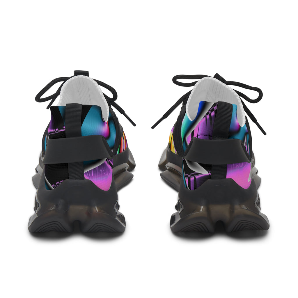 "Electric Avenue"  Women's Mesh Sneakers | Colorful Athletic Trainers