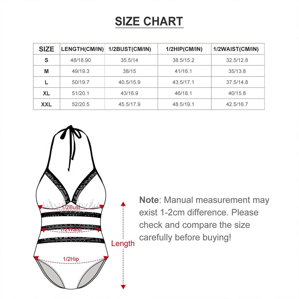 “Ancient Frequency” Strappy One-Piece Swimsuit