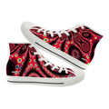 "Electric Octopus" Men's High Top Canvas Shoes