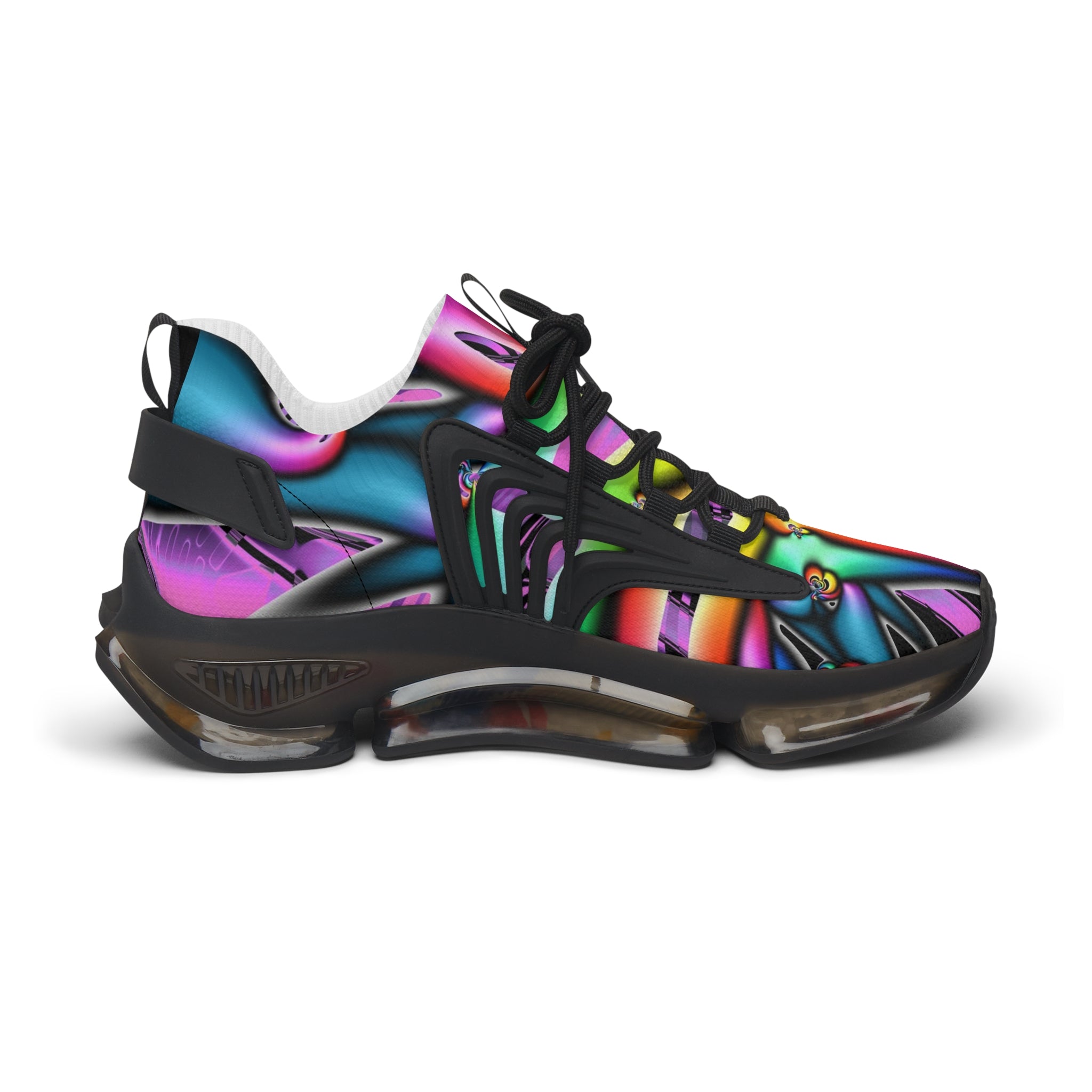 "Electric Avenue"  Women's Mesh Sneakers | Colorful Athletic Trainers