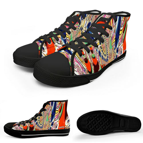 Zapatillas de lona altas para mujer "Frecuencia antigua"