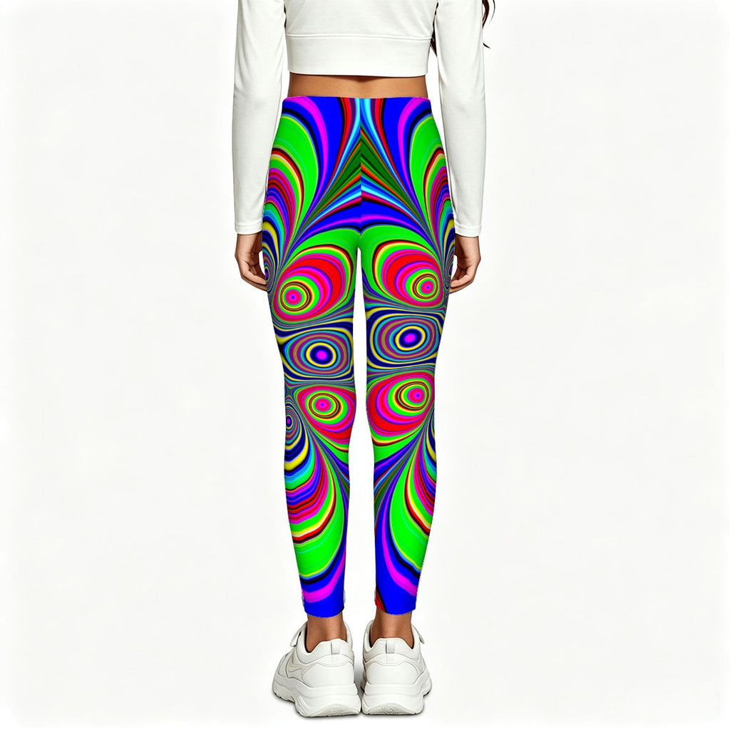 "Flower Burst" Girls' Yoga Leggings