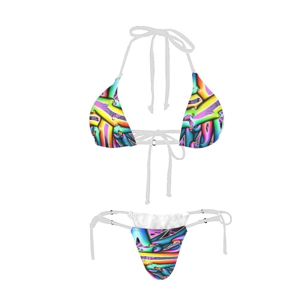 "Electric Avenue" Women's Halter String Bikini Set