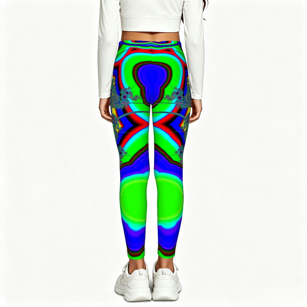 "Flower Burst" Girls' Yoga Leggings