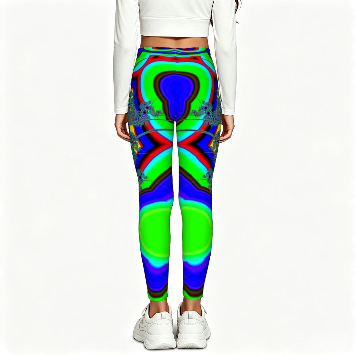 "Flower Burst" Girls' Yoga Leggings