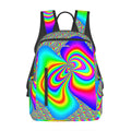 "Color Explosion" Twill Zipper Front Pocket Backpack
